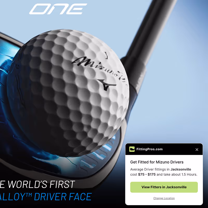 The Club Fitter and Pricing Finder shows when browsing golf club manufacturer websites